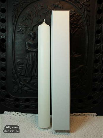 400 mm x 40 mm Weiß mit Kerzenkarton
