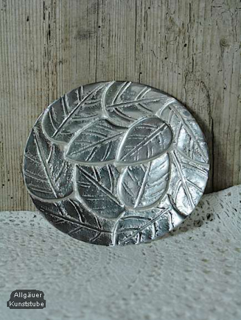 Kerzenteller Beate/silber/ 12 cm