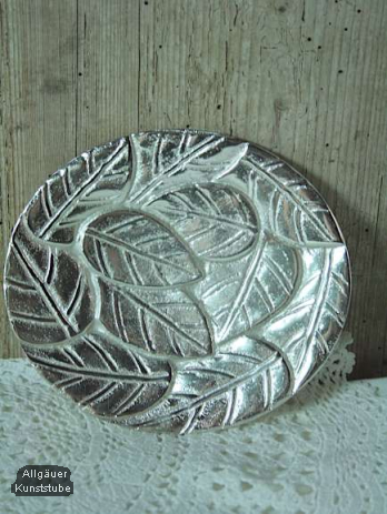 Kerzenteller Henriette/silber/14 cm