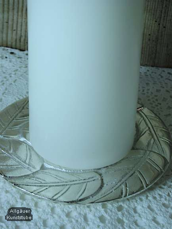 Kerzenteller Henriette/silber/14 cm