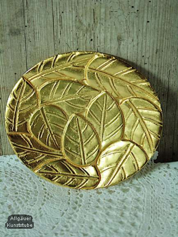 Kerzenteller Josef/ gold/14 cm