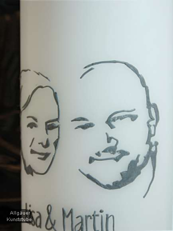 Hochzeitskerze Kamilla