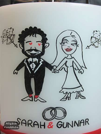 Hochzeitskerze Marianne