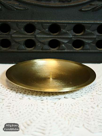 Kerzenteller Marie/Gold/ 13 cm