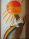 Taufkerze Ella mit Regenbogen