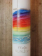 Taufkerze Adele mit Regenbogen