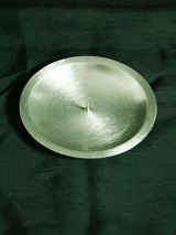 Kerzenteller Ludwig/ silber/ 10 cm